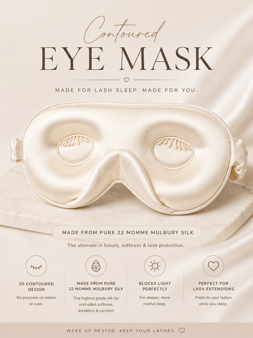 CONTOURED SILK EYE MASK